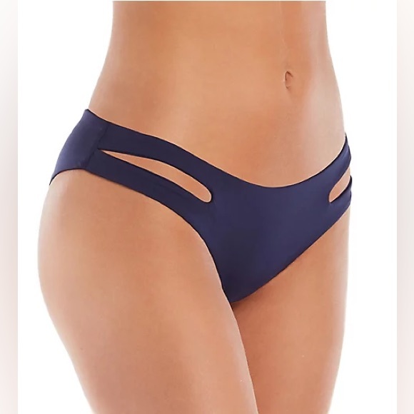 L*Space Full Cut Blue Swim Bottoms - Picture 2 of 8